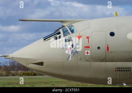 Handley Page Victor K2 XL231 `Lusty Lindy` Elvington, Yorkshire, Stock Photo